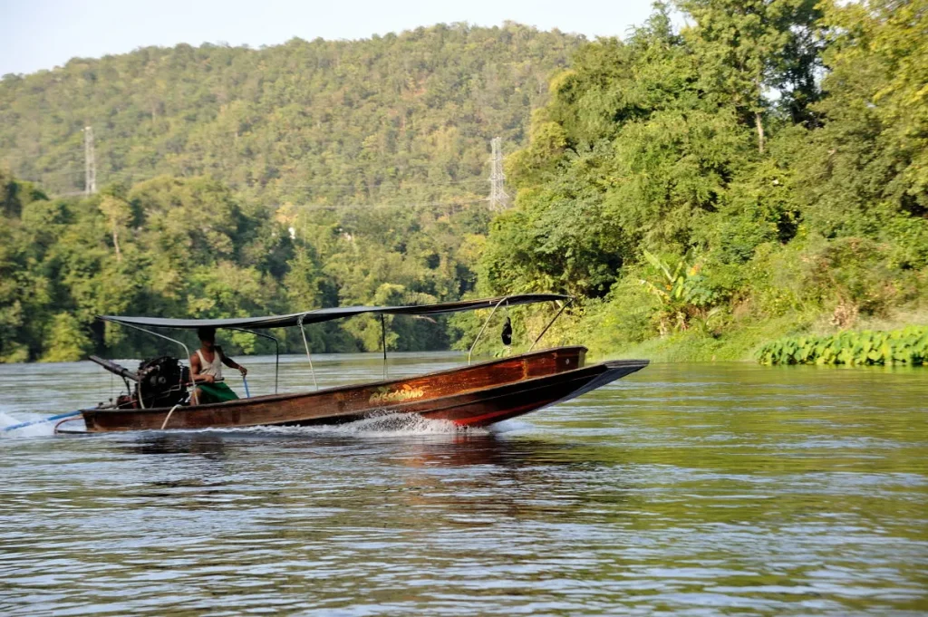 Long-Tail Boat Cruise along the River Kwai