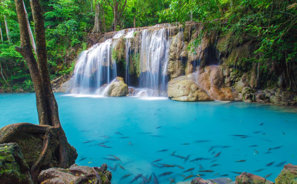 Kanchanaburi Full Day Tour: River Kwai and Erawan Falls