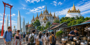 Bangkok Walking Tour Giant Swing, Loha Prasat & Golden Mount