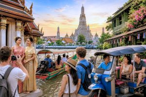 Bangkok Icons: Wat Arun Thai Costume, Canals & Tuk-Tuk Adventure