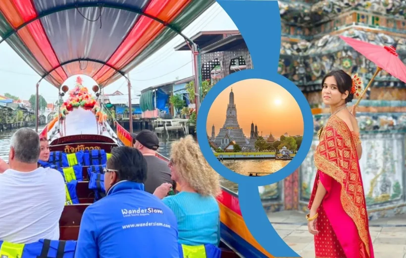 Thai Costume Experience at Wat Arun & Canal Tour