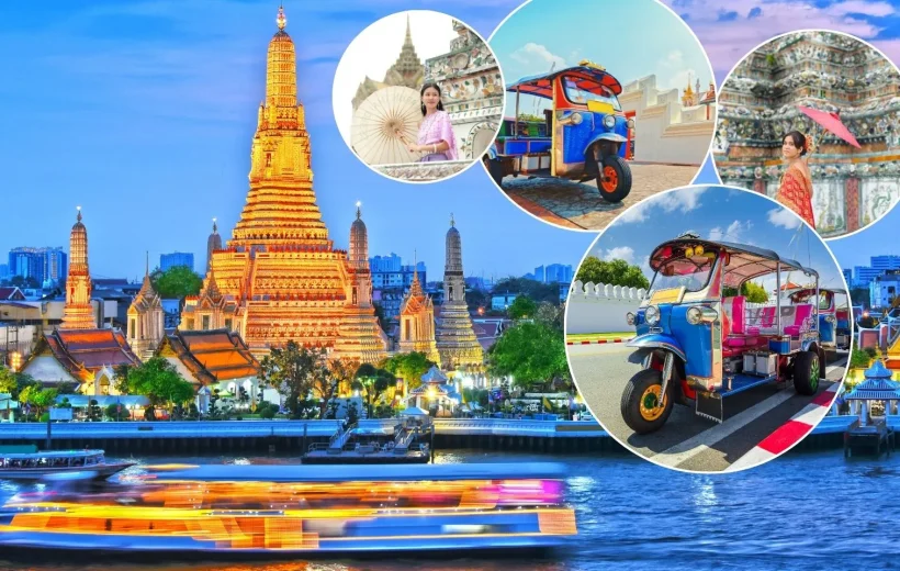 Wat Arun Thai Costume & Tuk-Tuk Experience