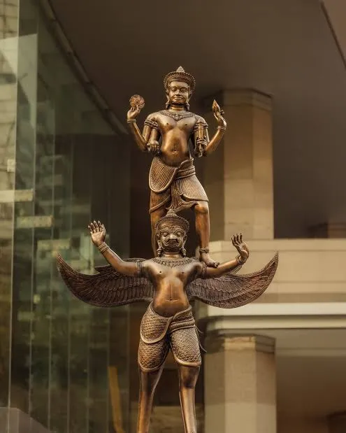 Narayana on Garuda Shrine