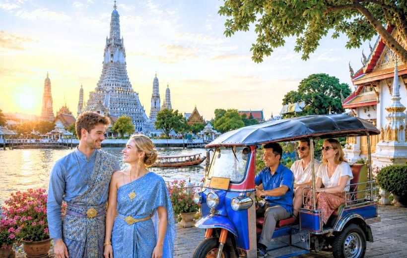 Wat Arun Thai Costume & Tuk-Tuk Experience