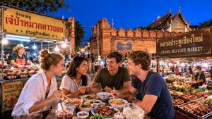 Chiang Mai Night Market Street Food Walking Tour with Tastings