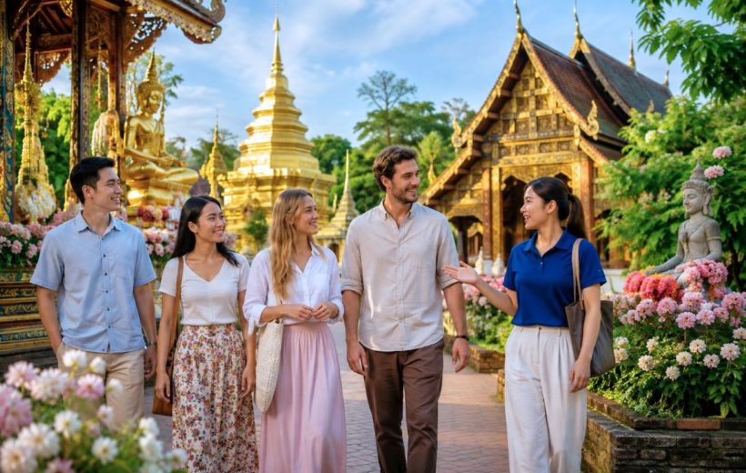 Chiang Mai: Love & Destiny Temple Walk with Local Guide