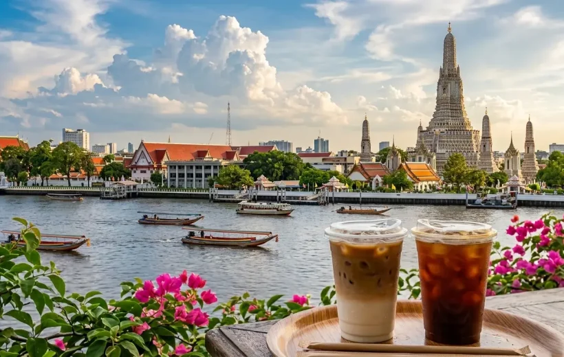 Bangkok Cafe Hopping: 2 Iconic Temples & Riverside Vibes