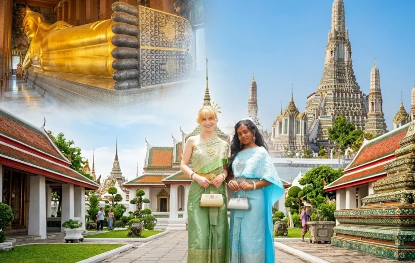 Wat Pho & Wat Arun Tour with Thai Traditional Costume & Local Expert